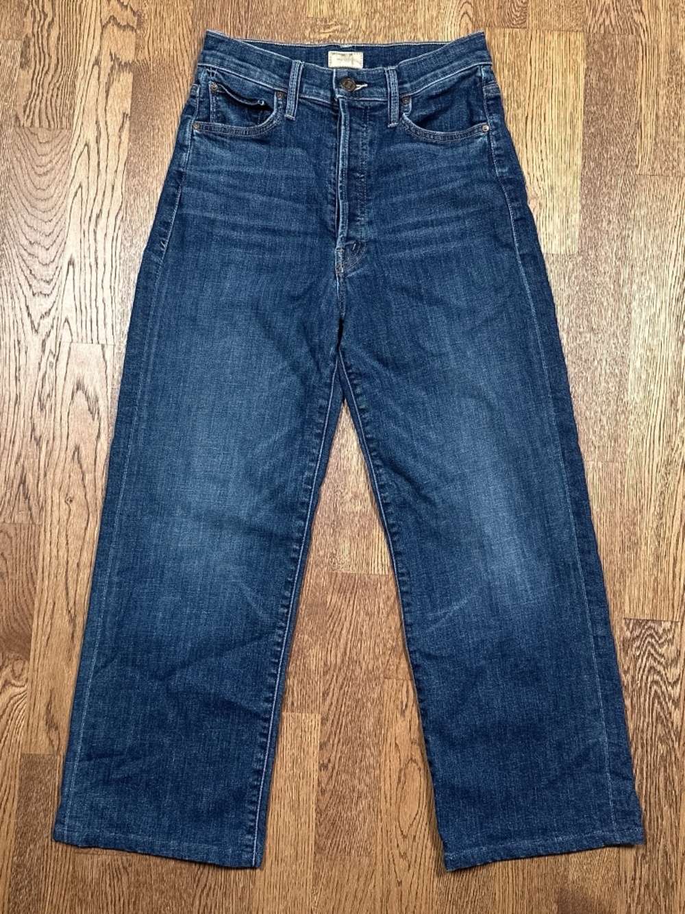 MOTHER Women's Straight Leg Jeans - Dark Blue Denim